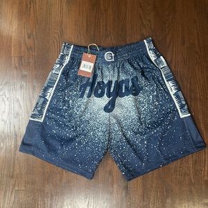 Georgetown Hoyas Basketball Shorts Mens Mitchell & Ness NCAA Gradient Retake
